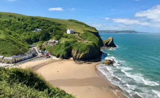 Llangrannog beach